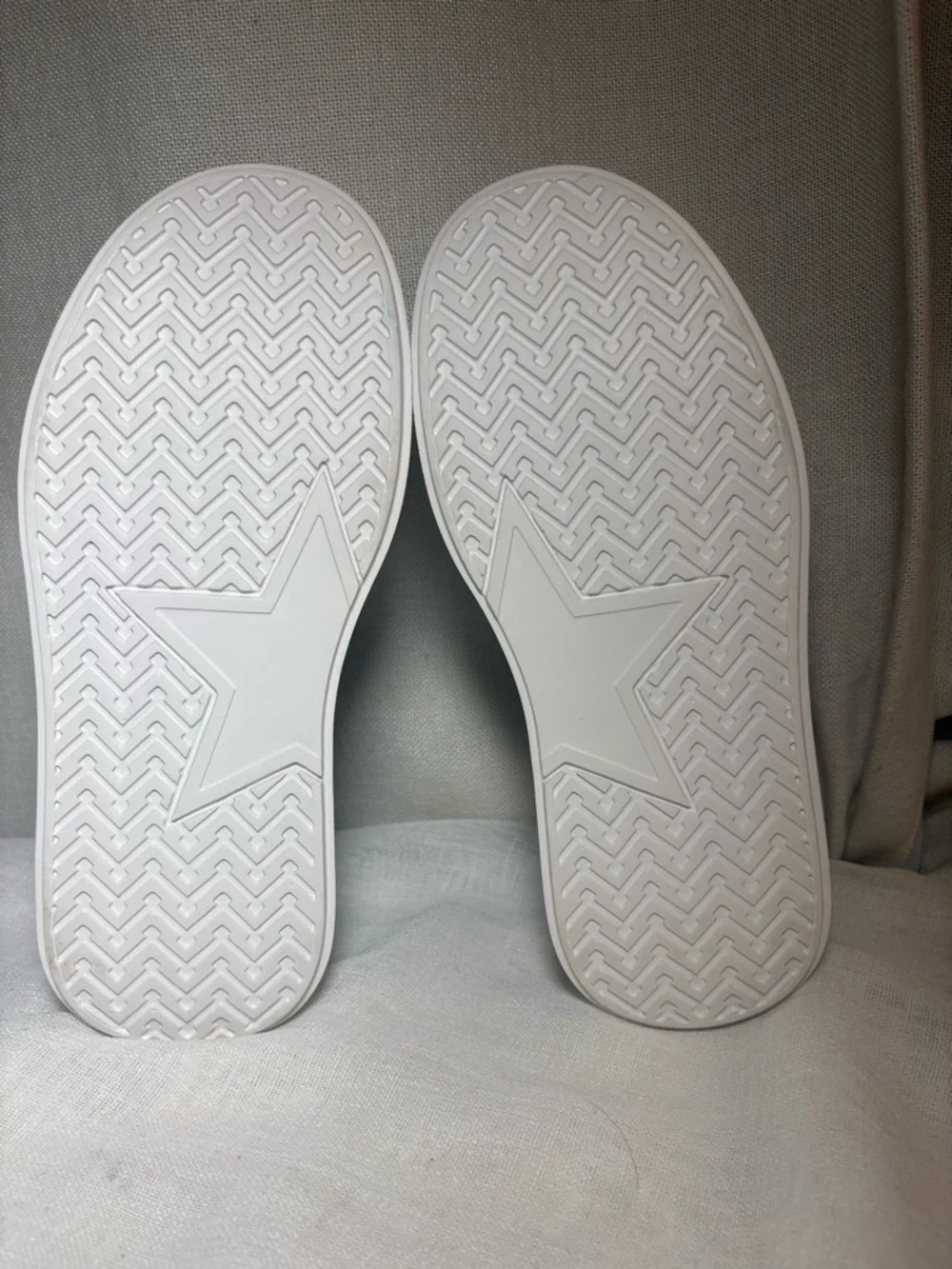 J/Slides NYC Platform Sneakers Leather Navy White Star Sole Size 8 NEW